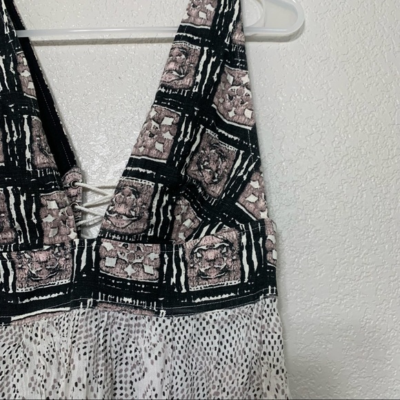 Free People Heat Wave ivory combo tunic size small - Picture 8 of 10